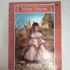 INDIAN PRINCESS DOLL DRESS FIBRE CRAFT CROCHE...