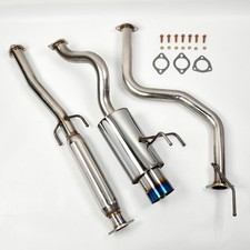 4.5burnt Tip Muffler Catback Exhaust System For 96-00 Honda Civic Ekejem Hb 4.5burnt Tip Muffler Catback Exhaust System For 96-00 Honda Civic Ekejem Hb
