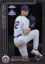 Jonathan Santucci 2025 Topps Pro Debut #PDC-150 Chrome St. Lucie Mets