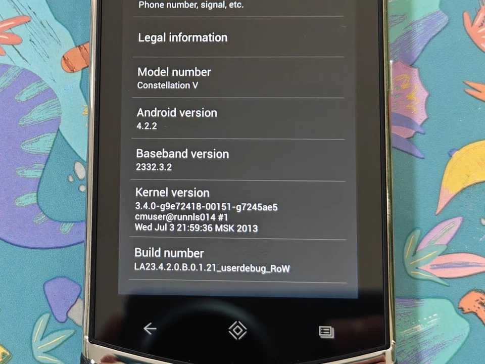 VERTU CONSTELLATION V (Proto) Luxury Android Smartphone - Image 4 of 4