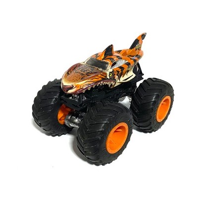 Hot Wheels Tiger Shark Loose Monster Jam Truck Size 1:64 Orange Black Toy Car