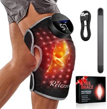 Red Light Therapy Knee Brace Vibration Wireless Rechargeable 660nm 850nm