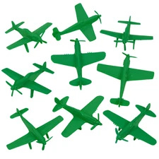 TimMee Processed Plastic GeenWW2 Fighter Ace Planes Tim Mee Army Men Set BF-109