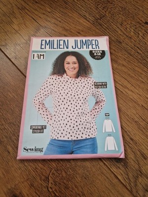 Simply Schnittmuster für den Emilien Pullover, Stretchstoff, Gr. 8-18, Neu
