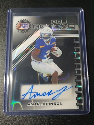 Amar Johnson - Leaf Pro Set 2025 - Chargers - Pro Active - Black Lava Auto - /7