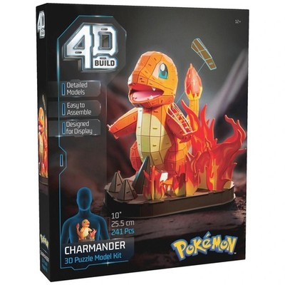 NEU 4D Build Pokémon Charmander 3D Puzzle Set 241 Teile Offizielles Seltenes Spielzeug    