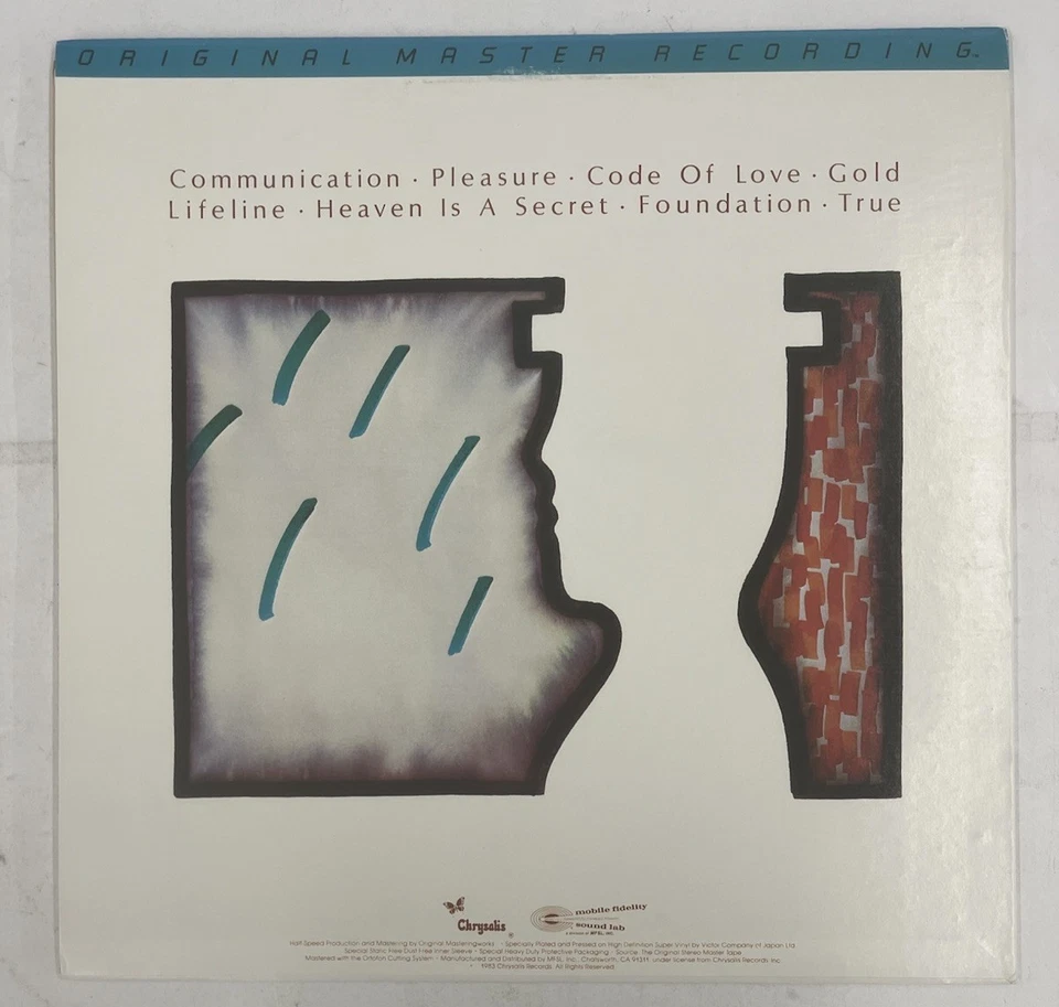 Spandau Ballet True Original Master Recording Vinyl LP MFSL 1-152 VG - Image 2 of 4