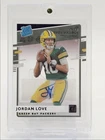JORDAN LOVE 2020 CHRONICLES CLEARLY DONRUSS ROOKIE PURPLE RC AUTO /25 Q2167