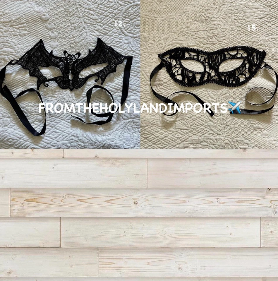 Black Lace Venetian Masquerade Eye Mask - Halloween Mask - Christmas Gift - Image 3 of 4