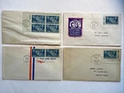 Lot 4 1942 China Resists Aggression #906 First Day Covers