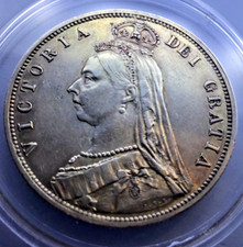 1887 Queen Victoria Jubilee Half Crown silver coin