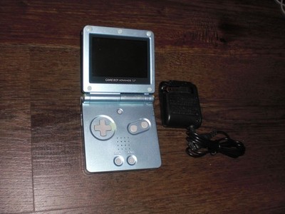 BRIGHTER SCREEN Nintendo Game Boy Advance GBA SP AGS-101 Blue Console System