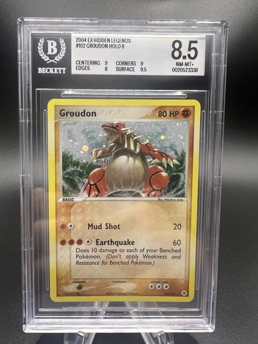 Groudon graded BGS 8.5 for sale on eBay