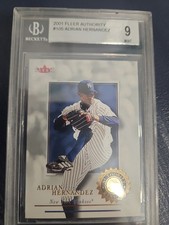 2001 Fleer Authority Adrian Hernandez #/2001 Rc Beckett Graded 9 Mint