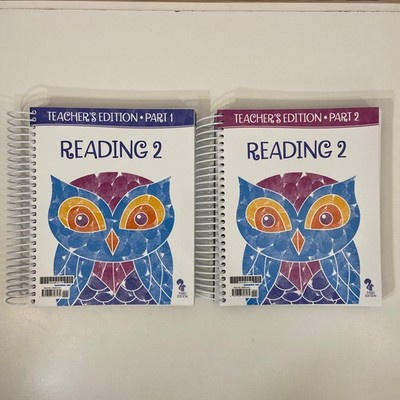 BJU Reading 2 3rd Ed Teachers Edition Part 1 & 2 Elementary Homeschooling Set