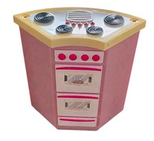 2007 Mattel Barbie Doll Kitchen Island Style Cooktop/Stove Purple  Yellow