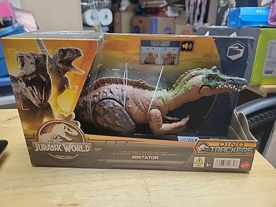 Jurassic World Dinosaur Toy Roar Sound & Attack Action Irritator Figure Mattel