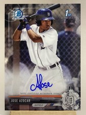 2017 Bowman Chrome Prospect Jose Azocar 1st Bowman Autograph #CPA-JAZ Tigers