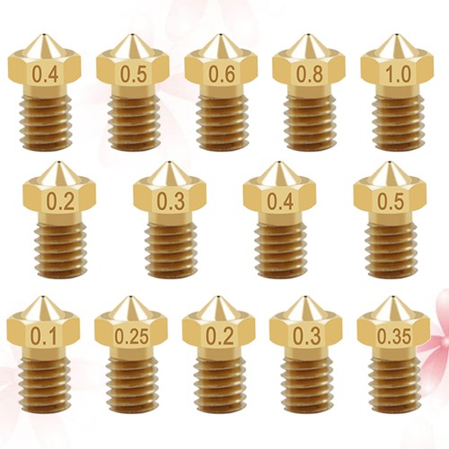 14pcs 3D Printer Nozzles Brass Thread Extruder Nozzle Extruder Head 1.75mm/3mm - Zdjęcie 8 z 12