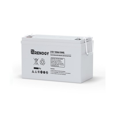 Renogy Deep Cycle AGM 12 Volt 100Ah Battery, 3% Self-Discharge Rate, 1100A Ma...