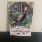 VINTAGE WINCHESTER REPEATER GASOLINE MOTOR OIL PORCELAIN SIGN