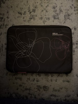 Golla Mobile Laptop Tablet Sleeve Bag Case Brown Floral EUC!