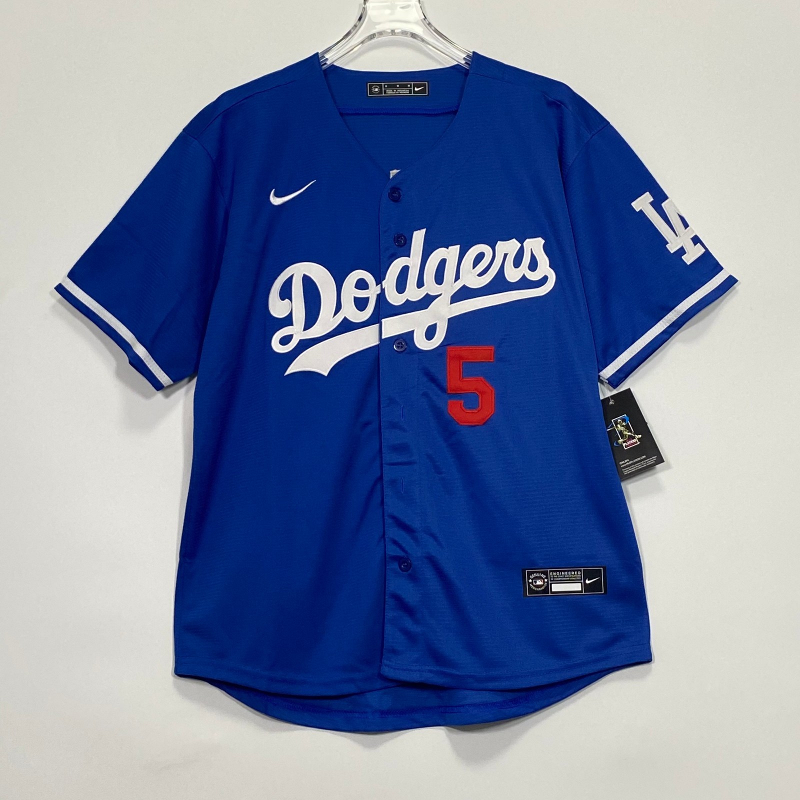 Freddie Freeman #5 Baseball Jersey, Embroidered, Dark Blue