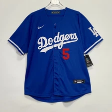 Freddie Freeman #5 Baseball Jersey, Embroidered, Dark Blue