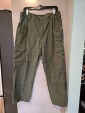 Pantalones 511 Tactical Series Para Hombre Etiqueta 36/30 Verde Carga Pantalones Bolsillos, Usados en Excelente Condición, 74373