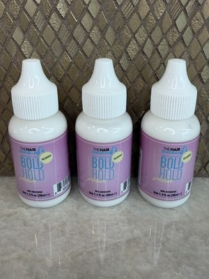 Bold Hold Active The Hair Diagram Lace Wig Adhesive Glue 1.3 oz   Lot Of Three