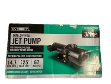 Everbilt Shallow Well Jet Pump Plastic 3/4HP HDSWJ7P