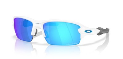 Oakley Flack 2.0 9511 02 Sonnenbrille Weiß Hochglanz / Prizm Sapphire