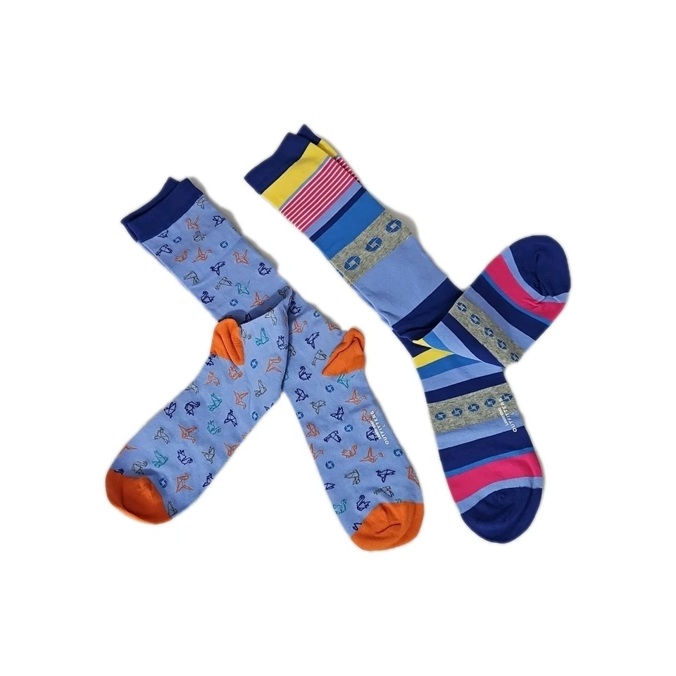 Chase Bank 广告员工袜子尺寸 Lands End 2 件套全新未穿 — 第 2/4 张图片