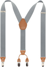 Men  S Y-Back 4 Metal Clip Elastic Wide Suspenders Perfect for Both Casual Formal