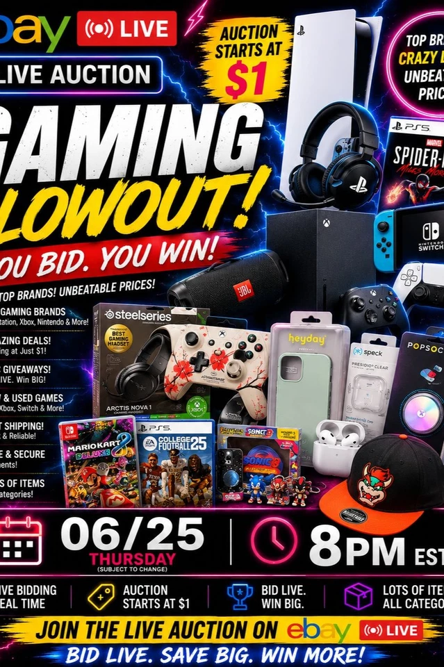 💥GM1 Gaming/Gadgets Ebay Live 6/25 - NO CANCELS/RETURNS/SALES FINAL