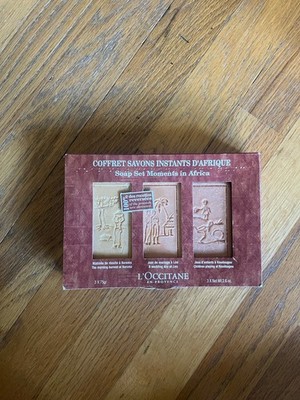 L'Occitane Moments in Africa 3 Bar Soap Set New in Box
