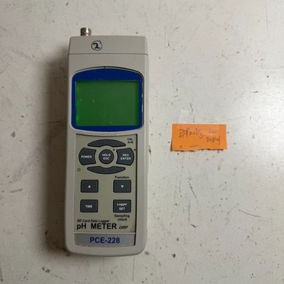 PCE Instruments PCE-228 Gray SD Card Data Logger Handheld pH Meter - For Parts