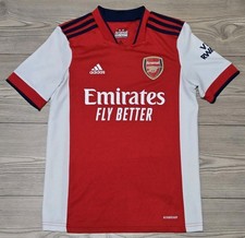 Adidas Arsenal Jersey Shirt Kids Youth 11 - 12 FC Futball Soccer Red Emirates