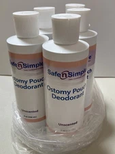 Lot of 5  Safe 'n Simple SNS40208 Ostomy Pouch Unscented Deodorant 8 oz.