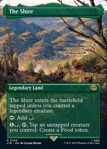 The Shire - Foil - Borderless NM, English MTG The Lord Of The Rings: Tales Of Mi