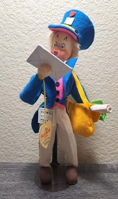 VTG 11.5'' Roldan Klumpe Postman Mailman Doll Made in Spain Effanbee Tag Rare 50s