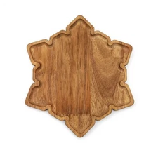 Target Bullseye Playground Christmas Wood Snowflake Serving Board