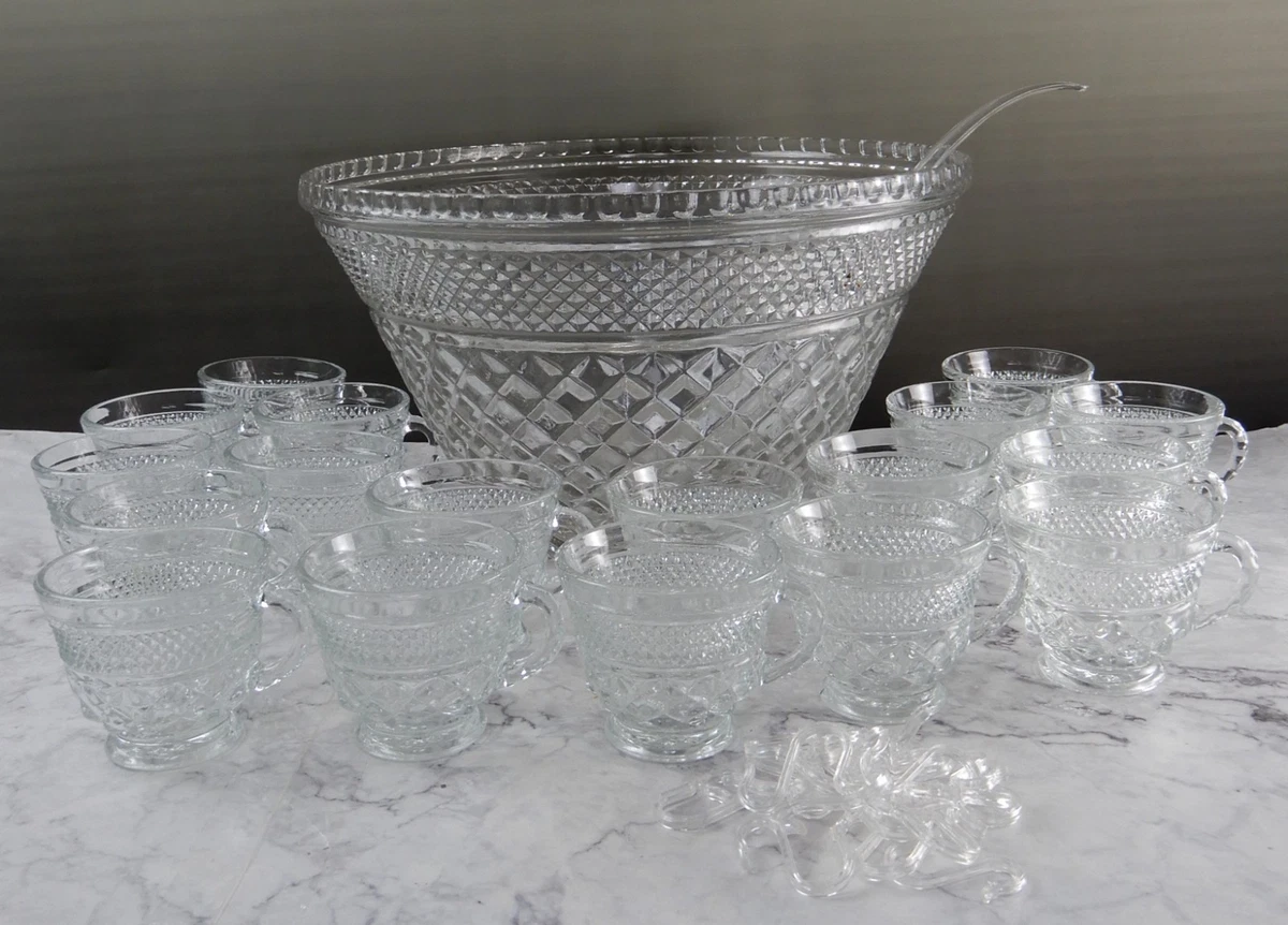 Anchor Hocking Wexford Punch Bowl Glass for sale | eBay