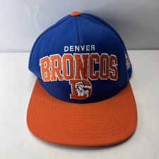 Denver Broncos Mitchell  Ness Vintage Line Blue Orange SnapBack Hat