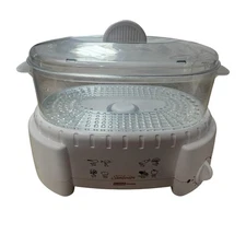 Sunbeam 4710 Electric Food Steamer 900W White Instant Steam Vegetable Cooker