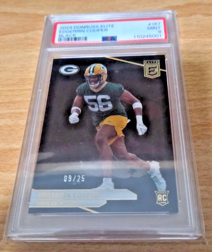 2024 Donruss Elite Football Black Edgerrin Cooper #167 PSA 9