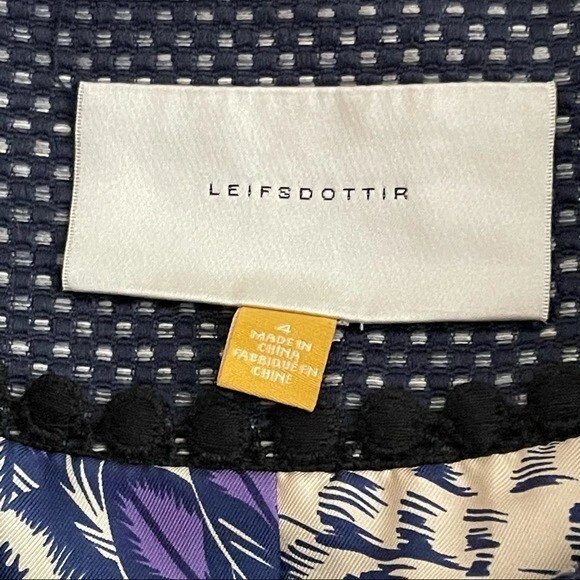 ANTRO LEIFSFOTTIR 女式夹克粗花呢尺寸 4 短款所有场合 — 第 4/4 张图片