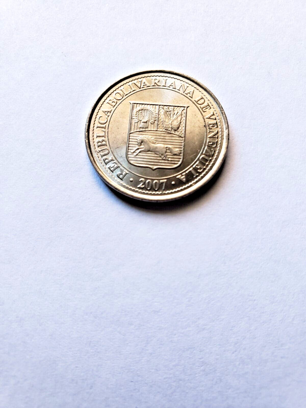 Venezuela 50 Centimos 2007(l) Nickel Clad Steel Y#41a UNC 256