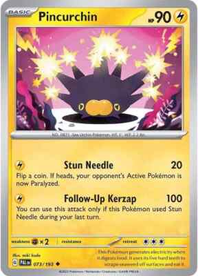 073/193 Pincurchin | Common | SV-02 Paldea Evolved Pokemon Trading Card Game