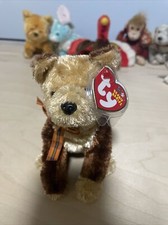 ❤️ 2003 FIDGET Brown DOG Ty® Beanie Babies 11th Gen Hang & 13th Gen Tush Tags